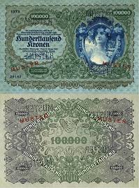 100 000 kronen Rakúsko 1922 MUSTER - REPLIKA - Kliknutím na obrázok zatvorte -